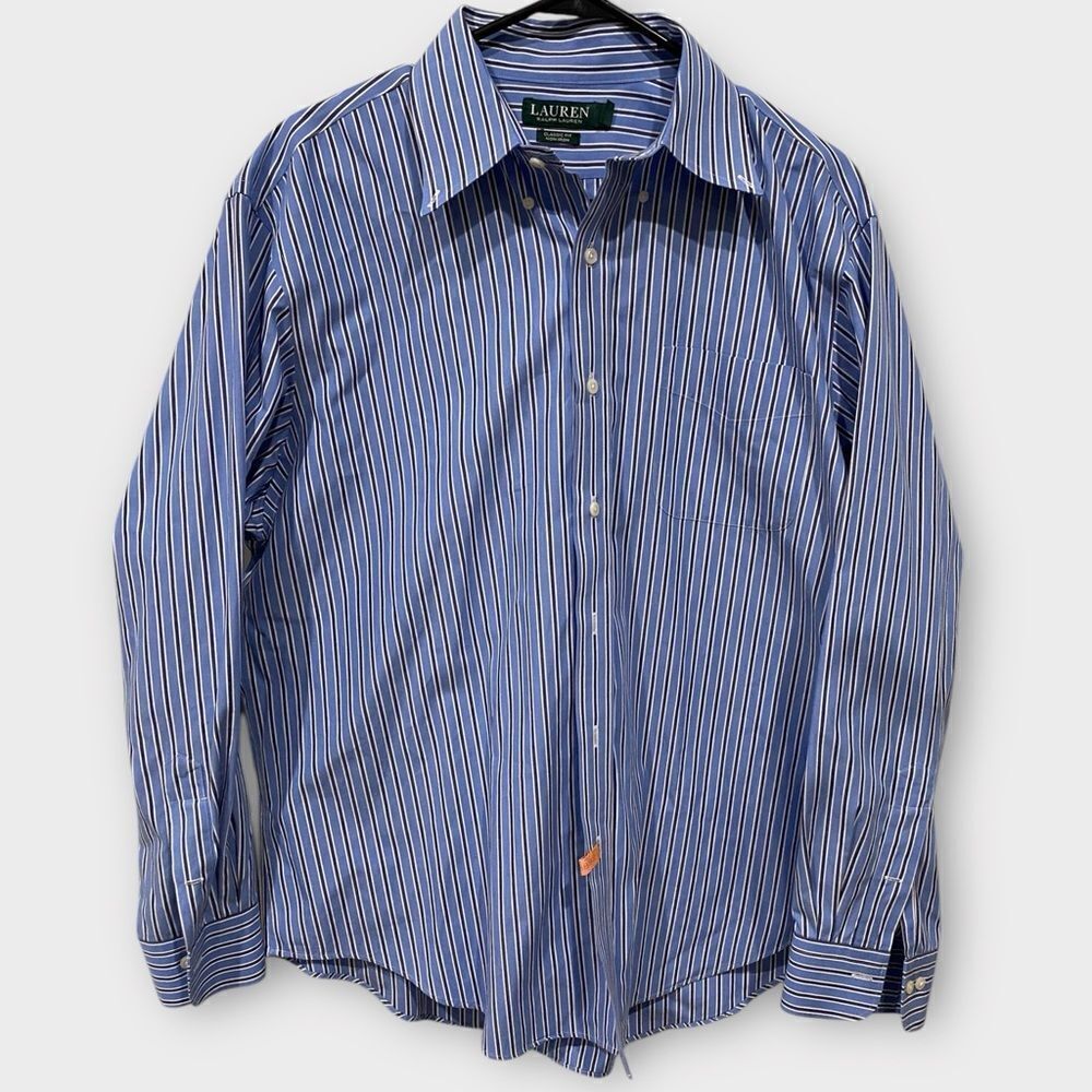 Lauren Ralph Lauren Classic Fit Non Iron Button Down Shirt 17 34/35